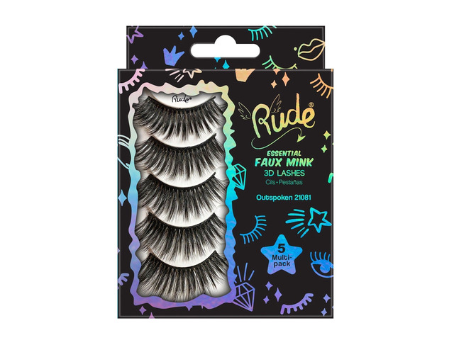 Rude Essential Faux Mink 3D Lashes 5 Multi-Pack(D0102H2cYMV)