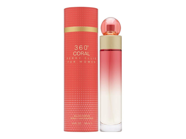 Perry Ellis 360 Coral for Women Eau De Parfum, 3.4 Ounce, Multicolor