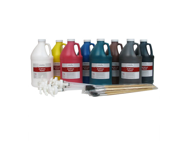 ACRYLIC 8 HALF GALLON PRIMARY SET