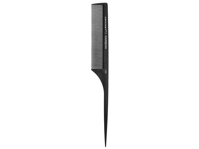 Cricket C50 Professional Hair Stylist Carbon Fine Tooth Rattail Comb Anti-Static Heat Resistant Style Combs for Styling Teasing Parting Sectioning...