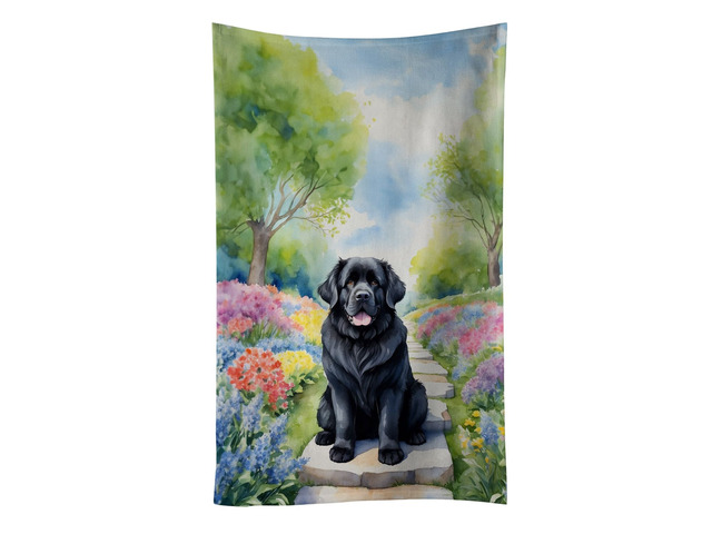 Newfoundland Spring Path Kitchen Towel Dish Cloths Guest Hand Towel Decorative Bathroom Towel for Face,Tea, Dishcloth, Kitchen and Bath