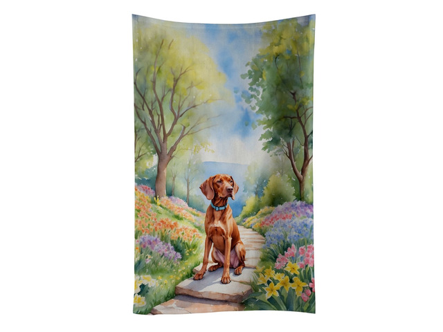 Vizsla Spring Path Kitchen Towel Dish Cloths Guest Hand Towel Decorative Bathroom Towel for Face,Tea, Dishcloth, Kitchen and Bath