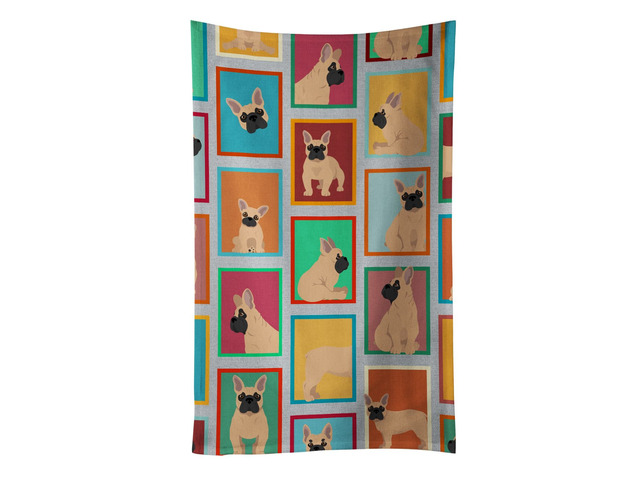 Lots of Fawn French Bulldog Kitchen Towel Dish Cloths Guest Hand Towel Decorative Bathroom Towel for Face,Tea, Dishcloth, Kitchen and Bath