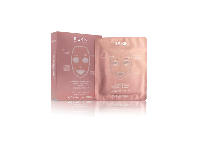 Rose Gold Brightening Facial Treatment Mask By 111Skin For Unisex - 5 Pc Mask