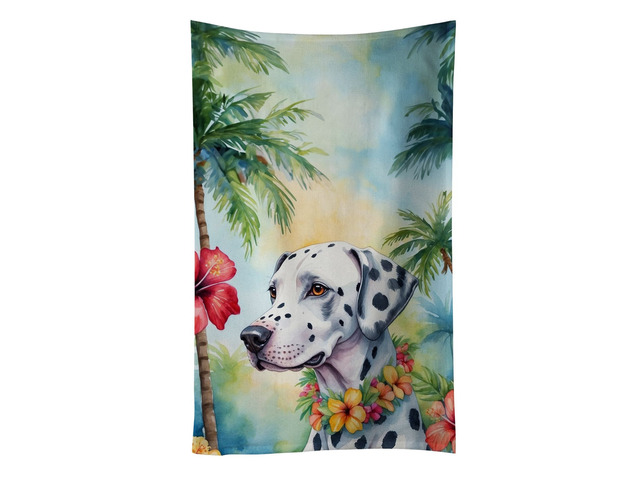 Dalmatian Luau Kitchen Towel Dish Cloths Guest Hand Towel Decorative Bathroom Towel for Face,Tea, Dishcloth, Kitchen and Bath