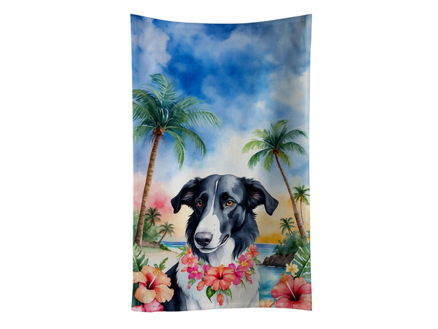 Borzoi Luau Kitchen Towel Dish Cloths Guest Hand Towel Decorative Bathroom Towel for Face,Tea, Dishcloth, Kitchen and Bath