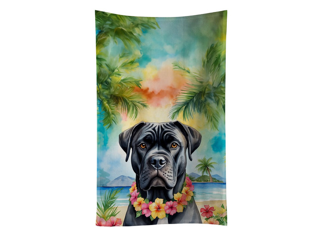 Cane Corso Luau Kitchen Towel Dish Cloths Guest Hand Towel Decorative Bathroom Towel for Face,Tea, Dishcloth, Kitchen and Bath
