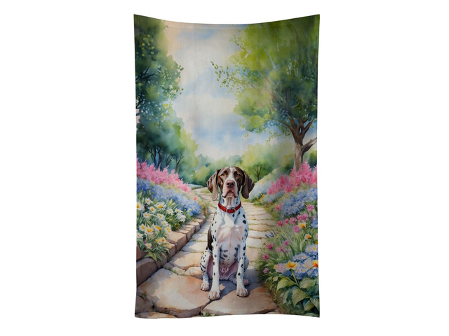 Pointer Spring Path Kitchen Towel Dish Cloths Guest Hand Towel Decorative Bathroom Towel for Face,Tea, Dishcloth, Kitchen and Bath