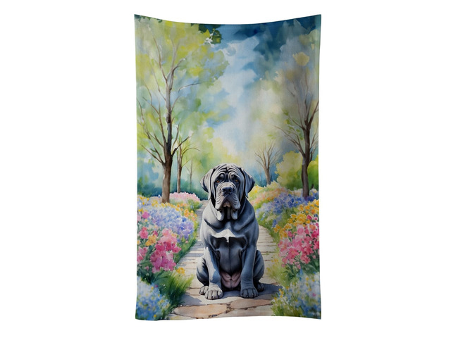 Neapolitan Mastiff Spring Path Kitchen Towel Dish Cloths Guest Hand Towel Decorative Bathroom Towel for Face,Tea, Dishcloth, Kitchen and Bath