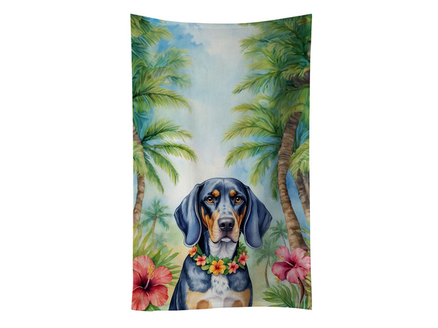 Bluetick Coonhound Luau Kitchen Towel Dish Cloths Guest Hand Towel Decorative Bathroom Towel for Face,Tea, Dishcloth, Kitchen and Bath