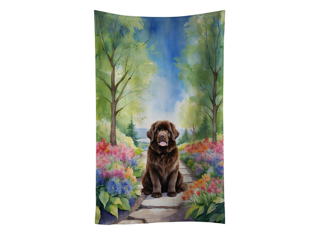 Newfoundland Spring Path Kitchen Towel Dish Cloths Guest Hand Towel Decorative Bathroom Towel for Face,Tea, Dishcloth, Kitchen and Bath
