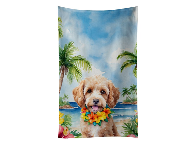 Cockapoo Luau Kitchen Towel Dish Cloths Guest Hand Towel Decorative Bathroom Towel for Face,Tea, Dishcloth, Kitchen and Bath