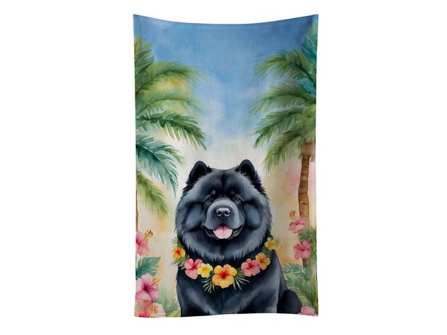 Chow Chow Luau Kitchen Towel Dish Cloths Guest Hand Towel Decorative Bathroom Towel for Face,Tea, Dishcloth, Kitchen and Bath