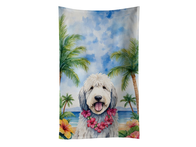 Komondor Luau Kitchen Towel Dish Cloths Guest Hand Towel Decorative Bathroom Towel for Face,Tea, Dishcloth, Kitchen and Bath