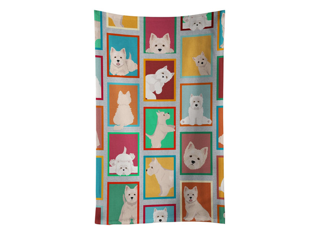 Lots of Westie Kitchen Towel Dish Cloths Guest Hand Towel Decorative Bathroom Towel for Face,Tea, Dishcloth, Kitchen and Bath