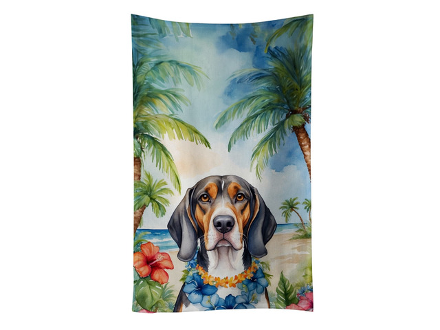 American English Coonhound Luau Kitchen Towel Dish Cloths Guest Hand Towel Decorative Bathroom Towel for Face,Tea, Dishcloth, Kitchen and Bath