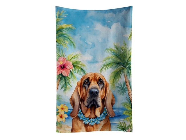 Bloodhound Luau Kitchen Towel Dish Cloths Guest Hand Towel Decorative Bathroom Towel for Face,Tea, Dishcloth, Kitchen and Bath