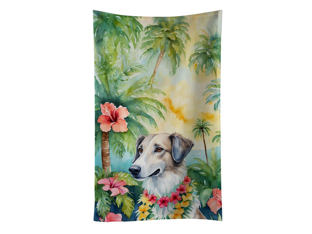 Borzoi Luau Kitchen Towel Dish Cloths Guest Hand Towel Decorative Bathroom Towel for Face,Tea, Dishcloth, Kitchen and Bath
