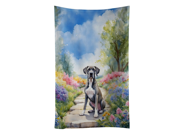Great Dane Spring Path Kitchen Towel Dish Cloths Guest Hand Towel Decorative Bathroom Towel for Face,Tea, Dishcloth, Kitchen and Bath