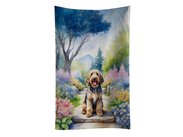 Otterhound Spring Path Kitchen Towel Dish Cloths Guest Hand Towel Decorative Bathroom Towel for Face,Tea, Dishcloth, Kitchen and Bath