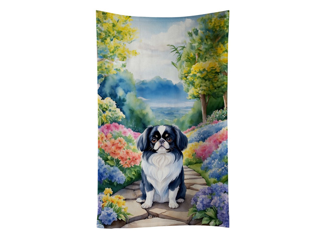Japanese Chin Spring Path Kitchen Towel Dish Cloths Guest Hand Towel Decorative Bathroom Towel for Face,Tea, Dishcloth, Kitchen and Bath