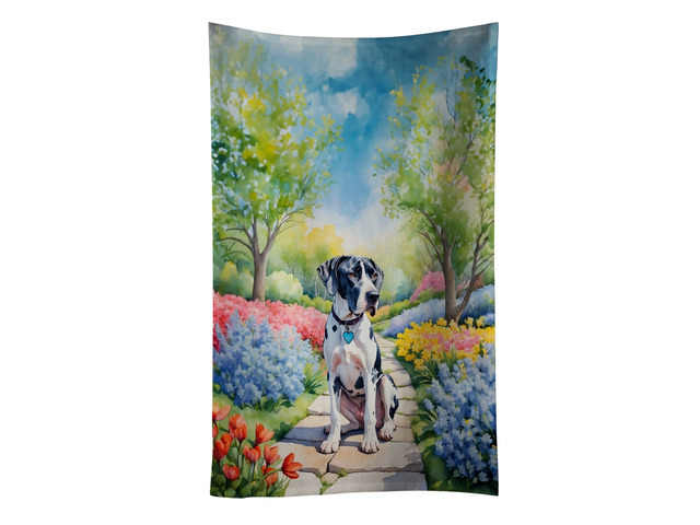 Great Dane Spring Path Kitchen Towel Dish Cloths Guest Hand Towel Decorative Bathroom Towel for Face,Tea, Dishcloth, Kitchen and Bath