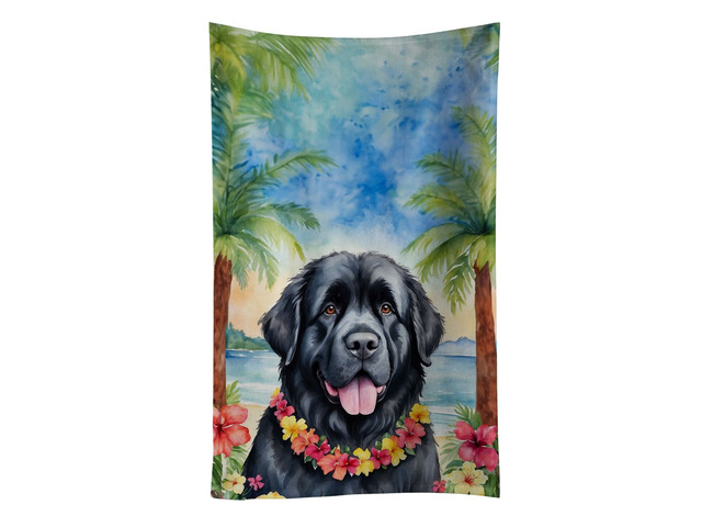 Newfoundland Luau Kitchen Towel Dish Cloths Guest Hand Towel Decorative Bathroom Towel for Face,Tea, Dishcloth, Kitchen and Bath