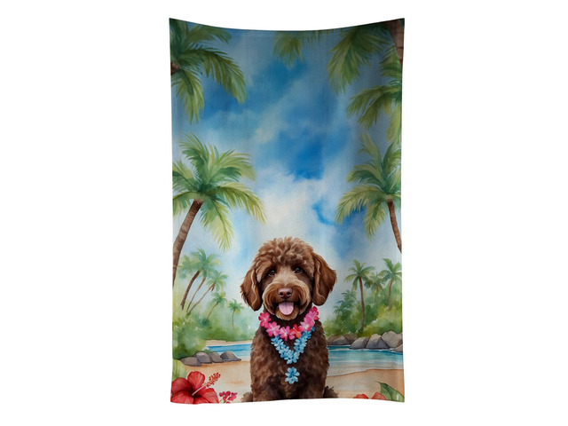 Labradoodle Luau Kitchen Towel Dish Cloths Guest Hand Towel Decorative Bathroom Towel for Face,Tea, Dishcloth, Kitchen and Bath