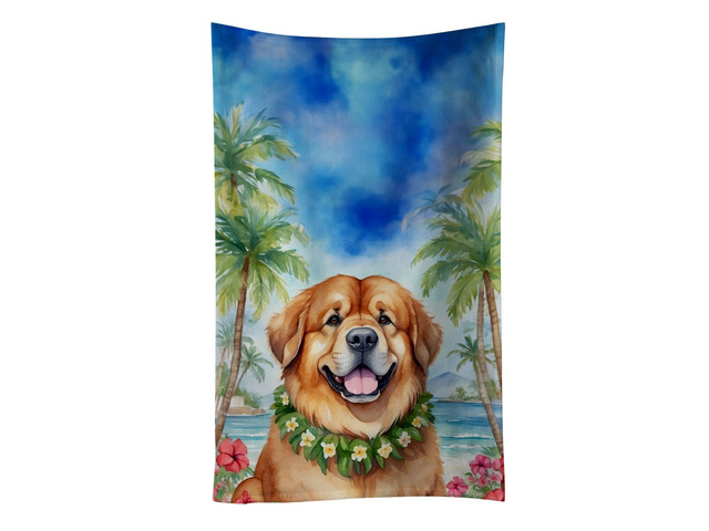 Tibetan Mastiff Luau Kitchen Towel Dish Cloths Guest Hand Towel Decorative Bathroom Towel for Face,Tea, Dishcloth, Kitchen and Bath