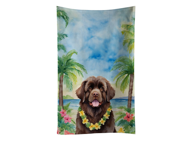 Newfoundland Luau Kitchen Towel Dish Cloths Guest Hand Towel Decorative Bathroom Towel for Face,Tea, Dishcloth, Kitchen and Bath