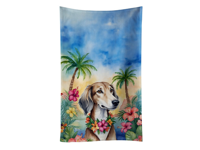 Saluki Luau Kitchen Towel Dish Cloths Guest Hand Towel Decorative Bathroom Towel for Face,Tea, Dishcloth, Kitchen and Bath