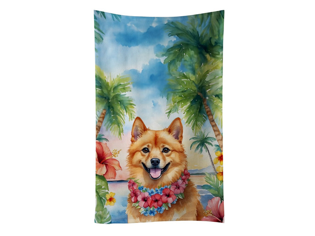 Finnish Spitz Luau Kitchen Towel Dish Cloths Guest Hand Towel Decorative Bathroom Towel for Face,Tea, Dishcloth, Kitchen and Bath