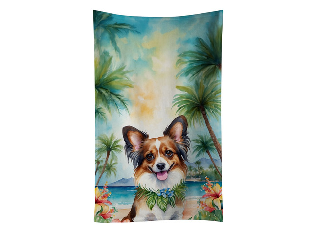 Papillon Luau Kitchen Towel Dish Cloths Guest Hand Towel Decorative Bathroom Towel for Face,Tea, Dishcloth, Kitchen and Bath