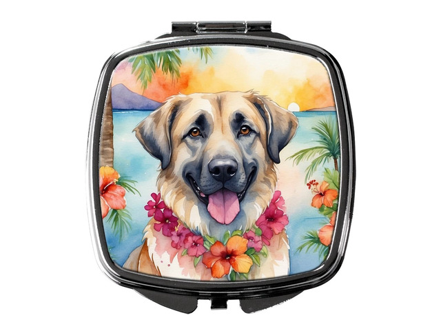 Anatolian Shepherd Luau Compact Mirror Decorative Travel Makeup Mirror for Women Girls Gifts Pocket Makeup Mirror Folding Handheld