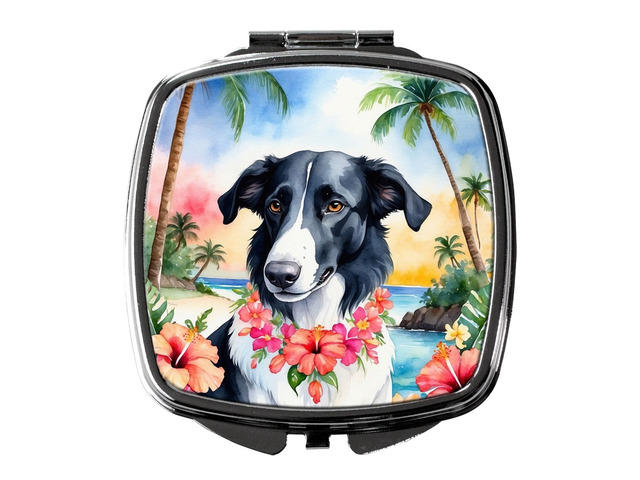 Borzoi Luau Compact Mirror Decorative Travel Makeup Mirror for Women Girls Gifts Pocket Makeup Mirror Folding Handheld