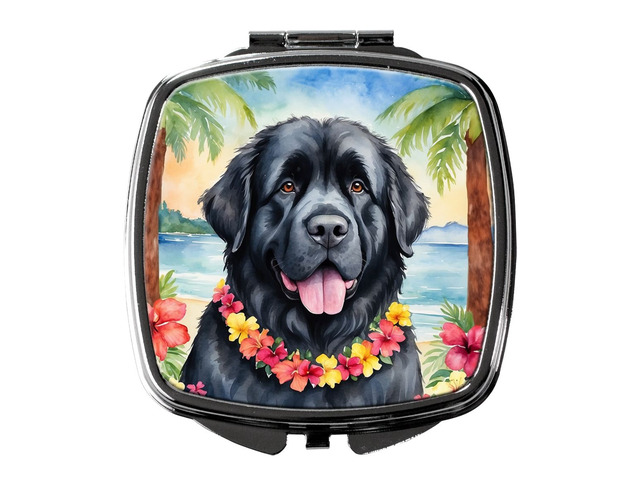 Newfoundland Luau Compact Mirror Decorative Travel Makeup Mirror for Women Girls Gifts Pocket Makeup Mirror Folding Handheld