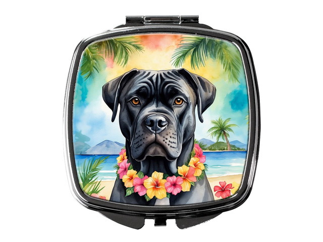 Cane Corso Luau Compact Mirror Decorative Travel Makeup Mirror for Women Girls Gifts Pocket Makeup Mirror Folding Handheld