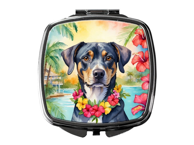 Catahoula Luau Compact Mirror Decorative Travel Makeup Mirror for Women Girls Gifts Pocket Makeup Mirror Folding Handheld