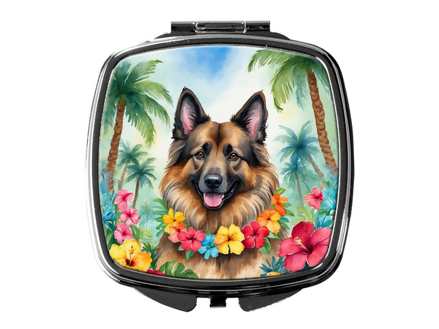Belgian Tervuren Luau Compact Mirror Decorative Travel Makeup Mirror for Women Girls Gifts Pocket Makeup Mirror Folding Handheld