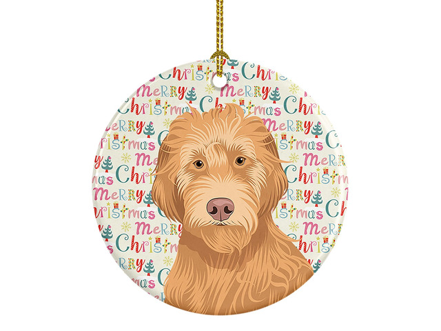 Doodle Liver #2 Christmas Ceramic Ornament Christmas Tree Hanging Decorations for Home Christmas Holiday, Party, Gift, 3 in, Multicolor