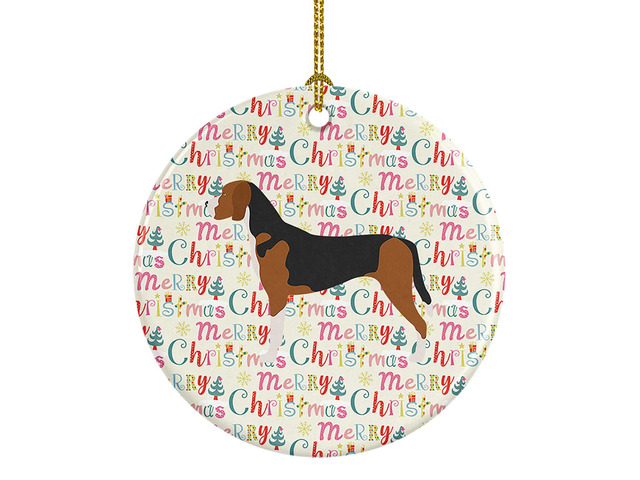 Hamiltonstovare Merry Christmas Ceramic Ornament Christmas Tree Hanging Decorations for Home Christmas Holiday, Party, Gift, 3 in, Multicolor