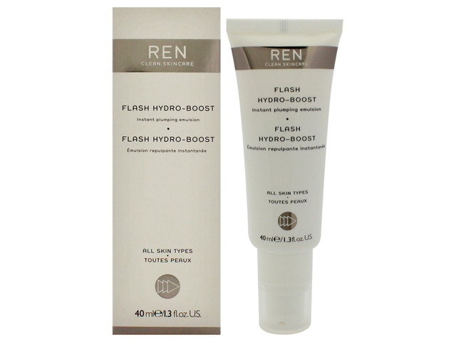 Flash Hydro-Boost Instant Plumping Emulsion by REN for Unisex - 1.3 oz Emulsion (Tester)