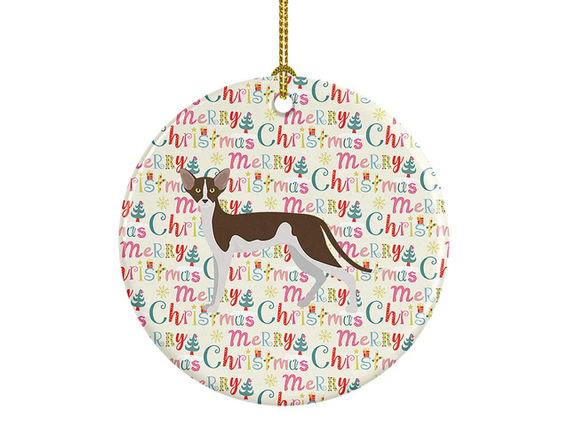 Oriental Shorthair #2 Cat Christmas Ceramic Ornament Christmas Tree Hanging Decorations for Home Christmas Holiday, Party, Gift, 3 in, Multicolor