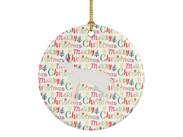 Peterbald #2 Cat Christmas Ceramic Ornament Christmas Tree Hanging Decorations for Home Christmas Holiday, Party, Gift, 3 in, Multicolor