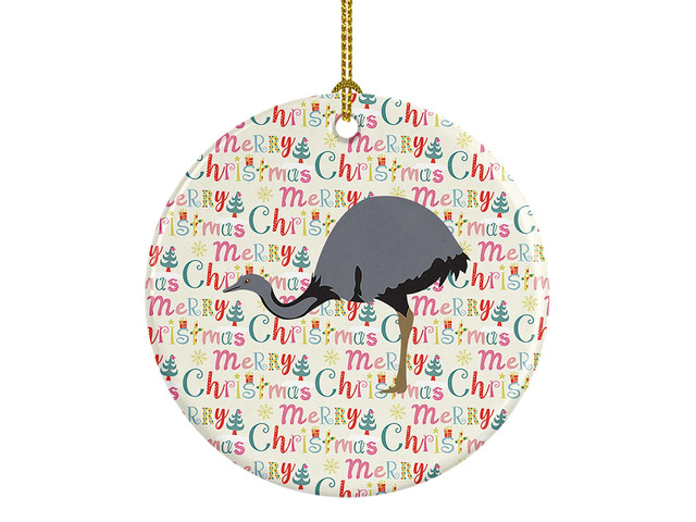 Rhea Christmas Ceramic Ornament Christmas Tree Hanging Decorations for Home Christmas Holiday, Party, Gift, 3 in, Multicolor