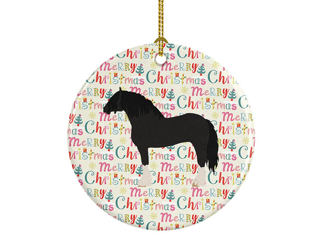 Pomeranian Rogener Goose Christmas Ceramic Ornament Christmas Tree Hanging Decorations for Home Christmas Holiday, Party, Gift, 3 in, Multicolor