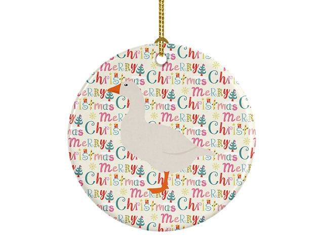 Shire Horse Christmas Ceramic Ornament Christmas Tree Hanging Decorations for Home Christmas Holiday, Party, Gift, 3 in, Multicolor