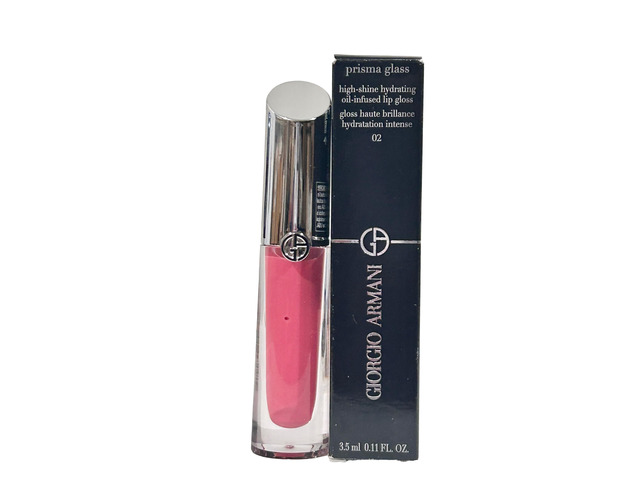 GIORGIO ARMANI High Shine Oil Lip Gloss PRISMA GLASS CANDY PINK HALO # 02-3.5 ml / 0.11 FL oz - 4375