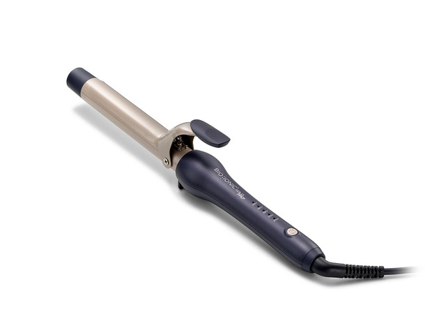 Bio Ionic GoldPro 1' Curling Iron, Blue, Moisturising Heat & 24K Gold MX, New & Improved 15% Longer Barrel Ceramic Curling Iron, Adjustable Heat,...