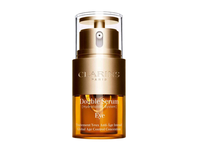 Clarins Double Serum Eye Anti-Aging Eye Treatment Visibly Smoothes, Firms, Hydrates and Revitalizes For More Youthful-Looking Eyes In Just 7...